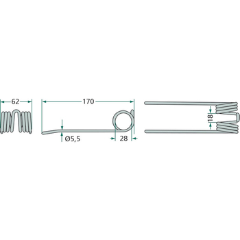 Gheara elastica - pick-up, 170x62x5,5 - GRANIT [52506296285]