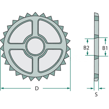 Inel tavalug Packer tip stea 470x14, 117/118, GG20 - GRANIT [408200450]