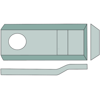 Lama cositoare - stg/dr, F3, 96x40x3, Ø19mm (25buc) - GRANIT [52506561544/25]