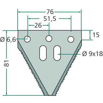 Lama cutit heder - Pro-Cut, 11tpi, 19dinti, 3mm (25buc) - Schumacher [529420100045/25]
