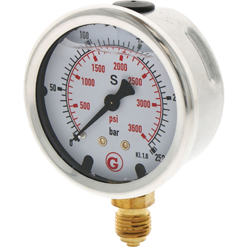 Manometru - 250bar, 63mm, 1/4 radial - GRANIT [85050011]