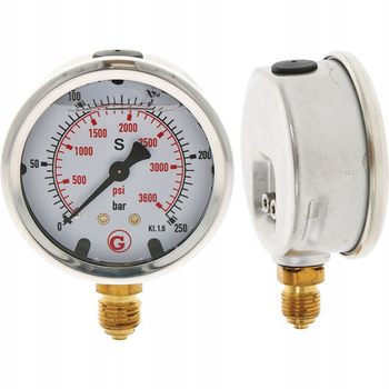 Manometru - 250bar, 63mm, 1/4 radial - GRANIT [85050011]