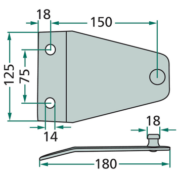 Suport - lama cositoare rotativa - GRANIT [525PZ-0250]