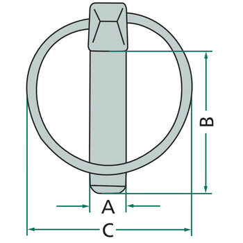 Set splinturi siguranta - stift cu inel, 4-5-6-8-10-11mm, Zn (120buc in galeata) - GRANIT [200999005]