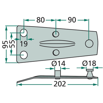 Suport - lama cositoare rotativa - GRANIT [52506563514]