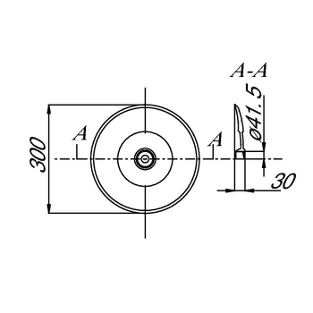 Taler - disc curatitor, MX, 300x3, ptr brazdar CX-plus - Kverneland [AC497223]