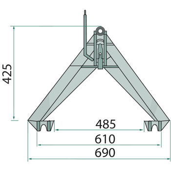 Triunghi tractor - cat.0, 400kg - GRANIT [77875516]