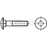 Surub - cap bombat, gat patrat, M6x20 - DIN603 - A3C - Geringhoff [040526]