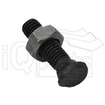 Surub - cap oval, M10x37, cl8.8, cu piulita - iQ parts [551005V]