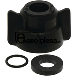 Capac duza - HCC, piulita baioneta Ø12, negru, ptr ASJ / Albuz - Arag [67040290501]