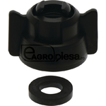 Capac duza - Uni-Cap, piulita baioneta SW8/SW10, negru - Arag [67040299001]