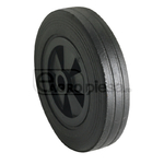 Roata picior sprijin - 200x50, cauciuc plin pe janta plastic, Ø20x58, 200kg  - Simol [14270302]