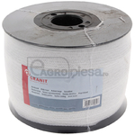 Banda gard electric alba 40mm x 200m, 8x0,16mm, 5,4Ω/m, 90kg - GRANIT [580391]