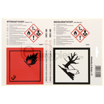 Eticheta autoadeziva benzina/diesel 182x275 (25buc) - Hunersdorff [32270873]