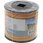 Banda gard electric - galbena/portocalie, 10mm x 250m, 4x0,16mm, 11Ω/m, 60kg - GRANIT [58058050]