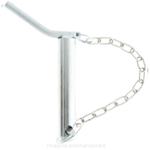 Bolt tirant lateral - cat.2, 28x175/191, Ø12mm, maner cu lant si splint - GRANIT - [20012886]