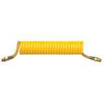 Furtun spiralat - aer comprimat frana, TPU, galben/galben, M16x1,5 AG, 4m - WABCO - [8284527130020]