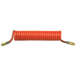 Furtun spiralat - aer comprimat frana, TPU, rosu/rosu, M16x1,5 AG, 4m - WABCO - [8284527130010]